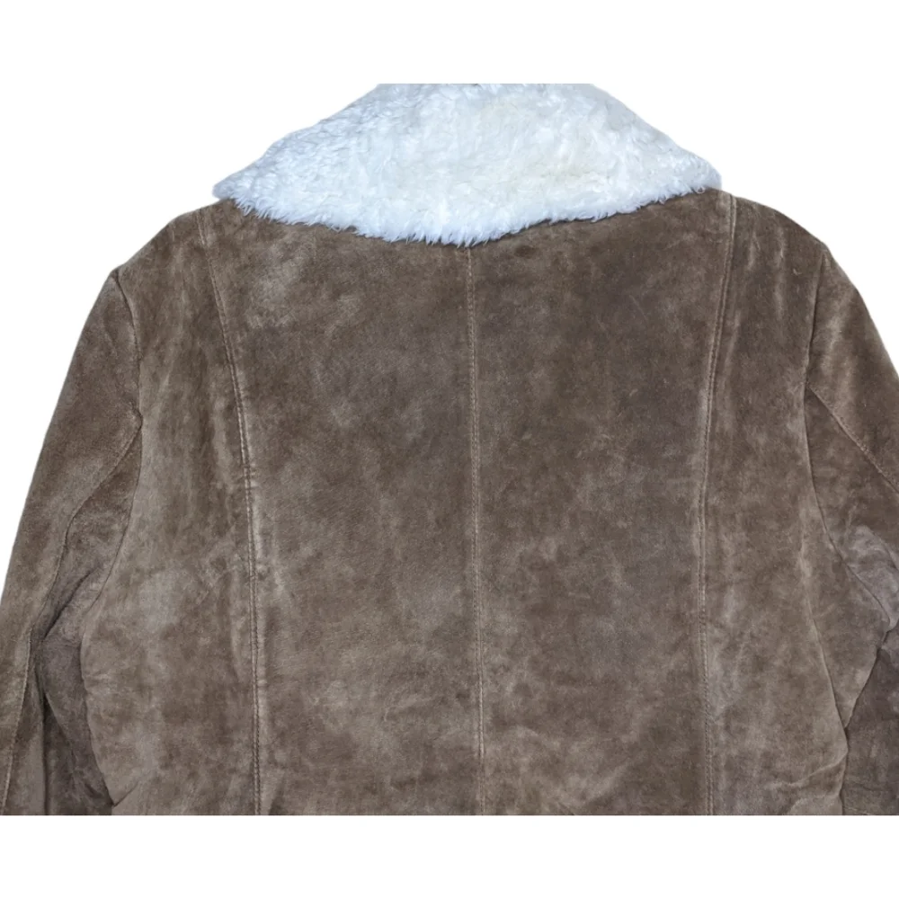 Croft & Barrow Tan Sherpa-Lined Faux Suede Jacket 🤎 - Picture 7 of 8